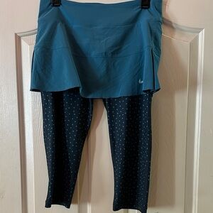 Nike Blue Polka Dot Leggings